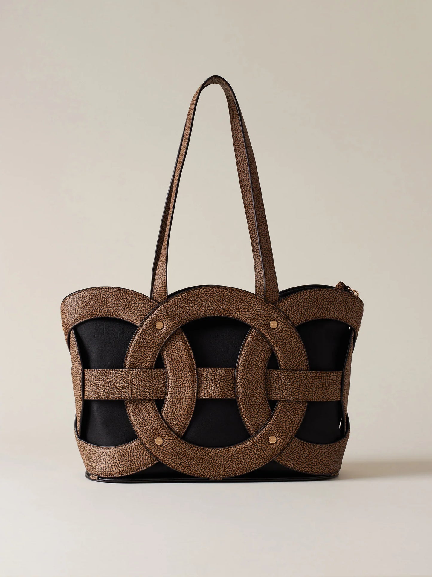 Borsa a Spalla di Tela Rivestita OP