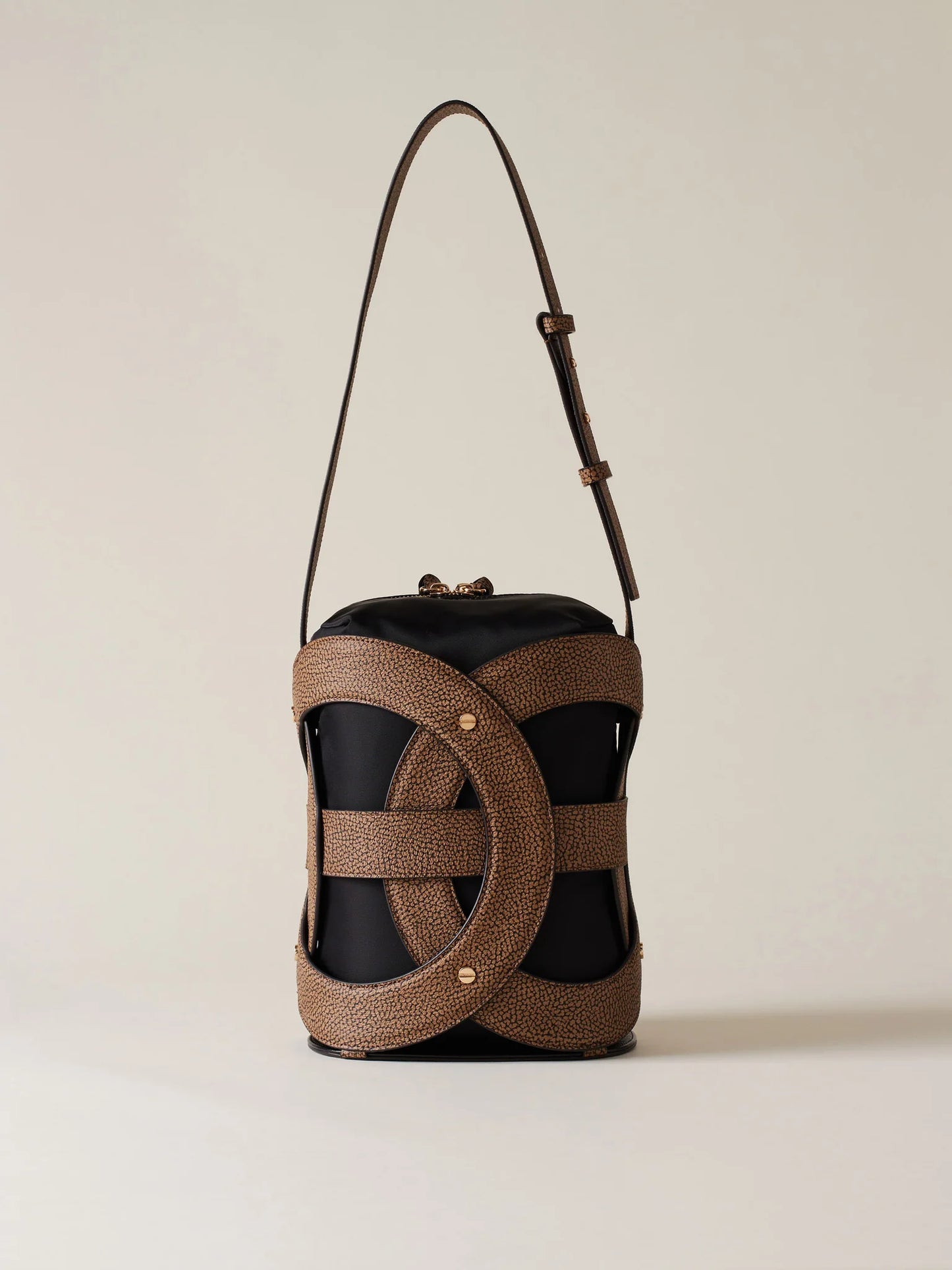 Borsa a Spalla di Tela Rivestita OP