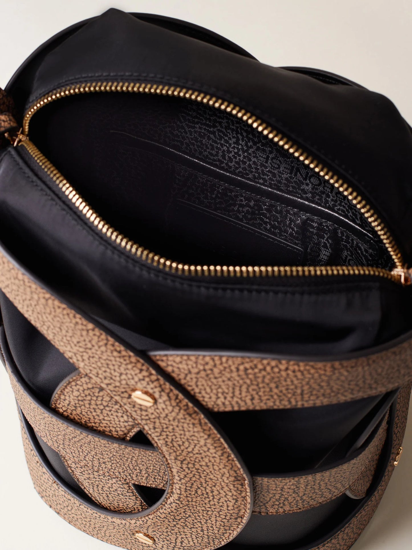 Borsa a Spalla di Tela Rivestita OP