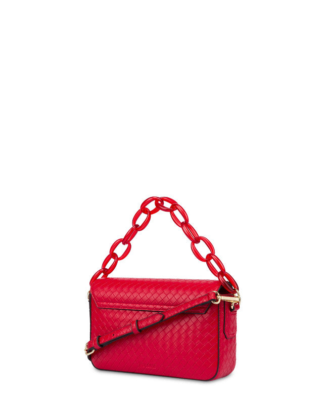 Candy Bag Con Maxi Catena Rosso