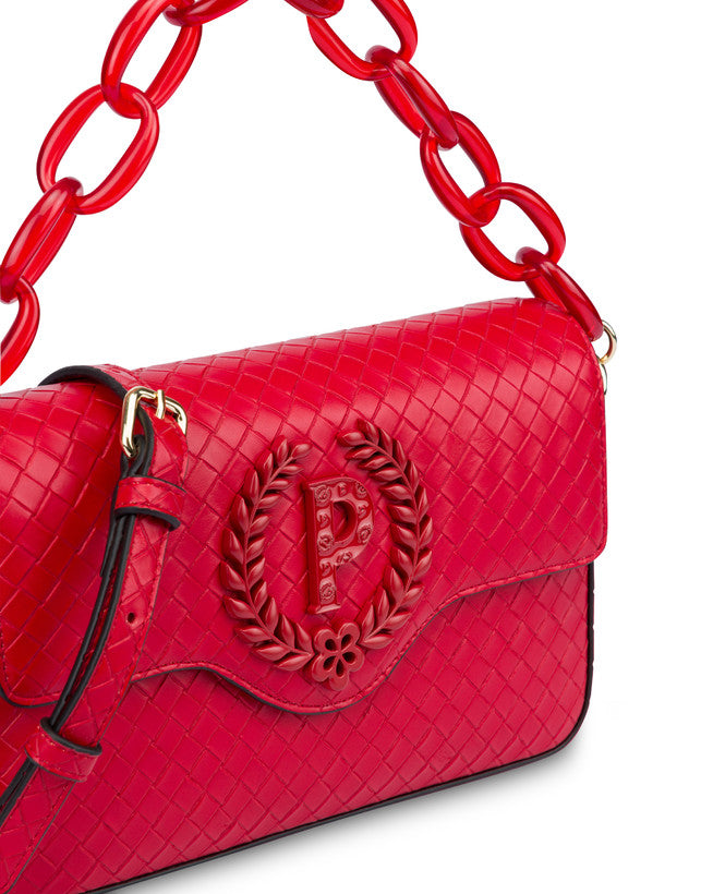Candy Bag Con Maxi Catena Rosso