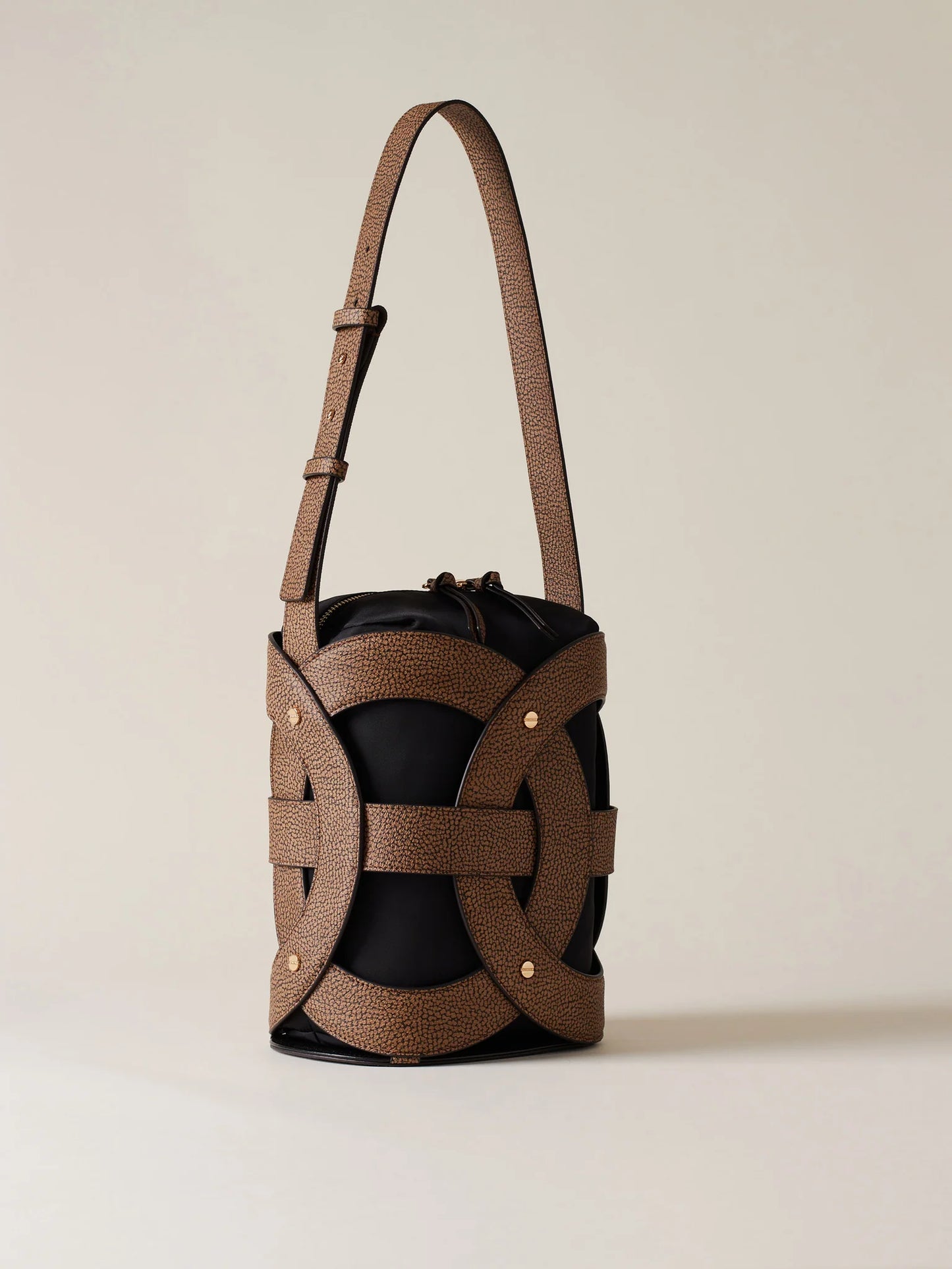 Borsa a Spalla di Tela Rivestita OP