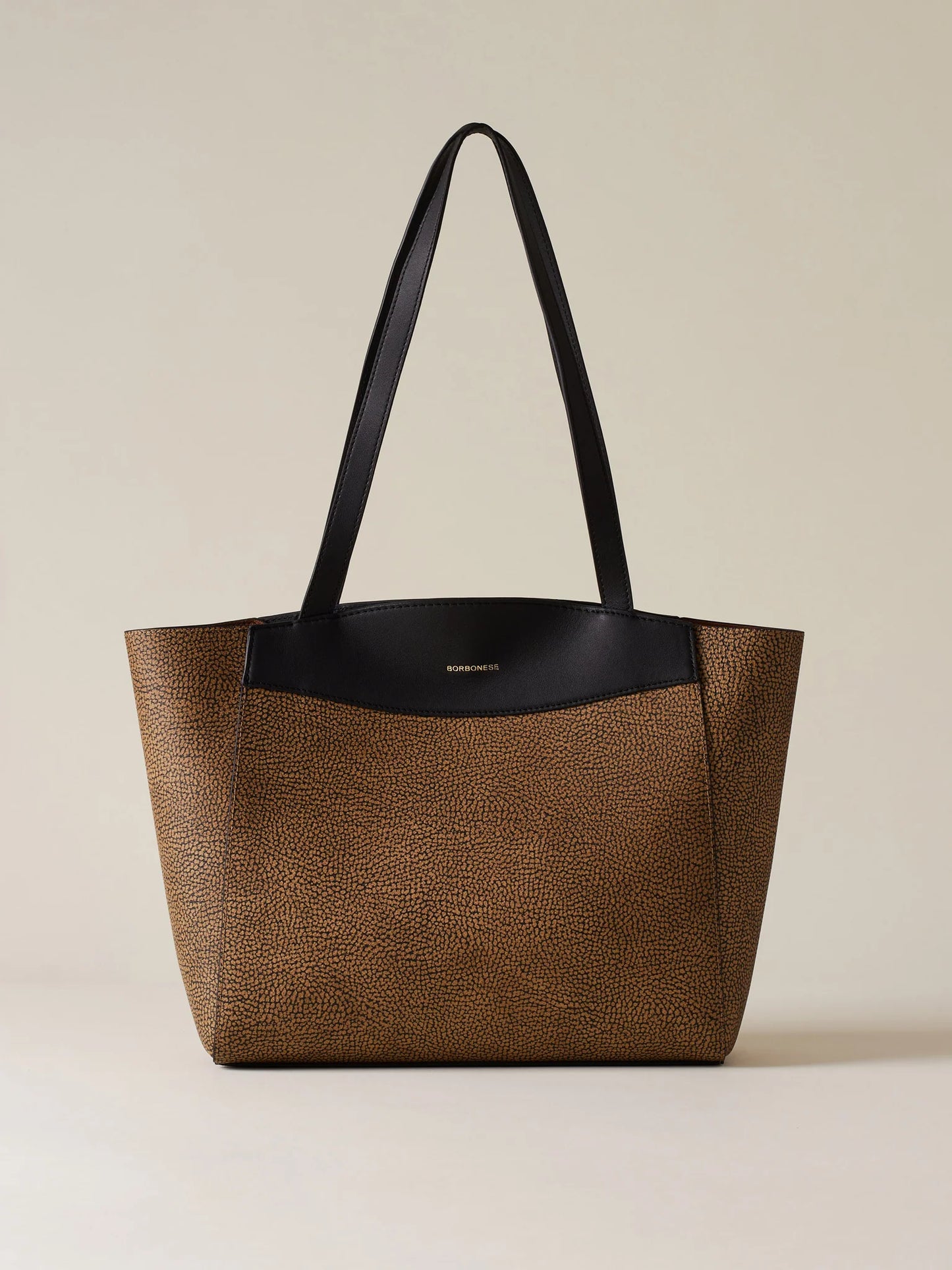 Borsa a spalla di Tela rivestita OP e pelle