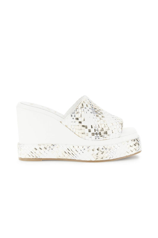 Sandali ciabatta con intreccio Cafenoir