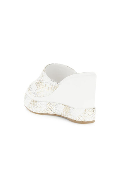 Sandali ciabatta con intreccio Cafenoir