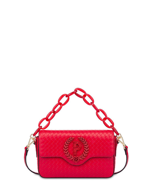 Candy Bag Con Maxi Catena Rosso