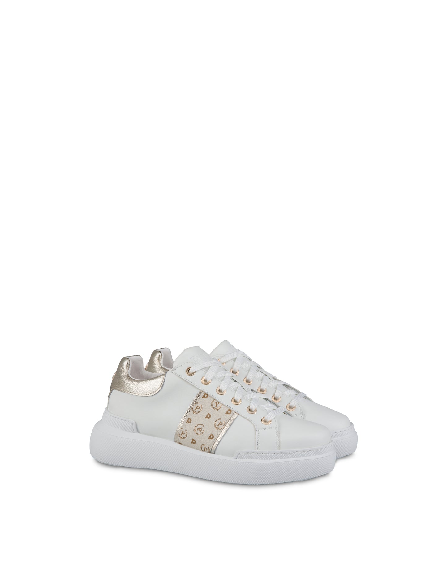 Sneakers Heritage Avorio/platino/bianco
