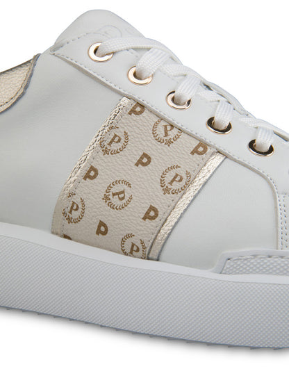 Sneakers Heritage Avorio/platino/bianco